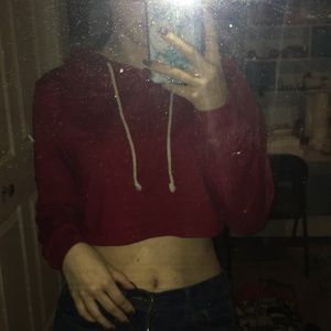 cropped hoodie